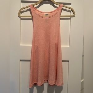 Pink ribbed free people tank